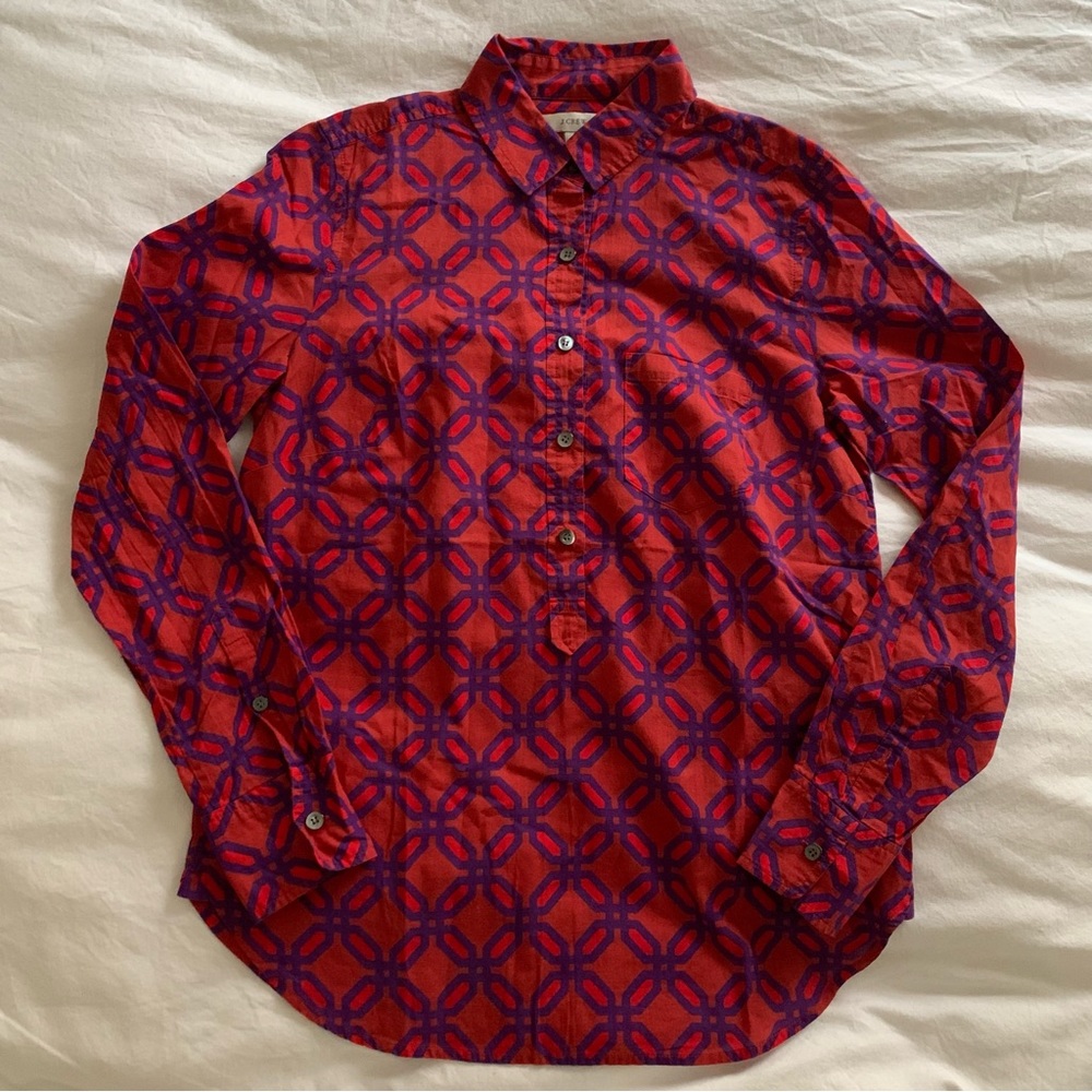 J. Crew Long Sleeve Button Down Blouse